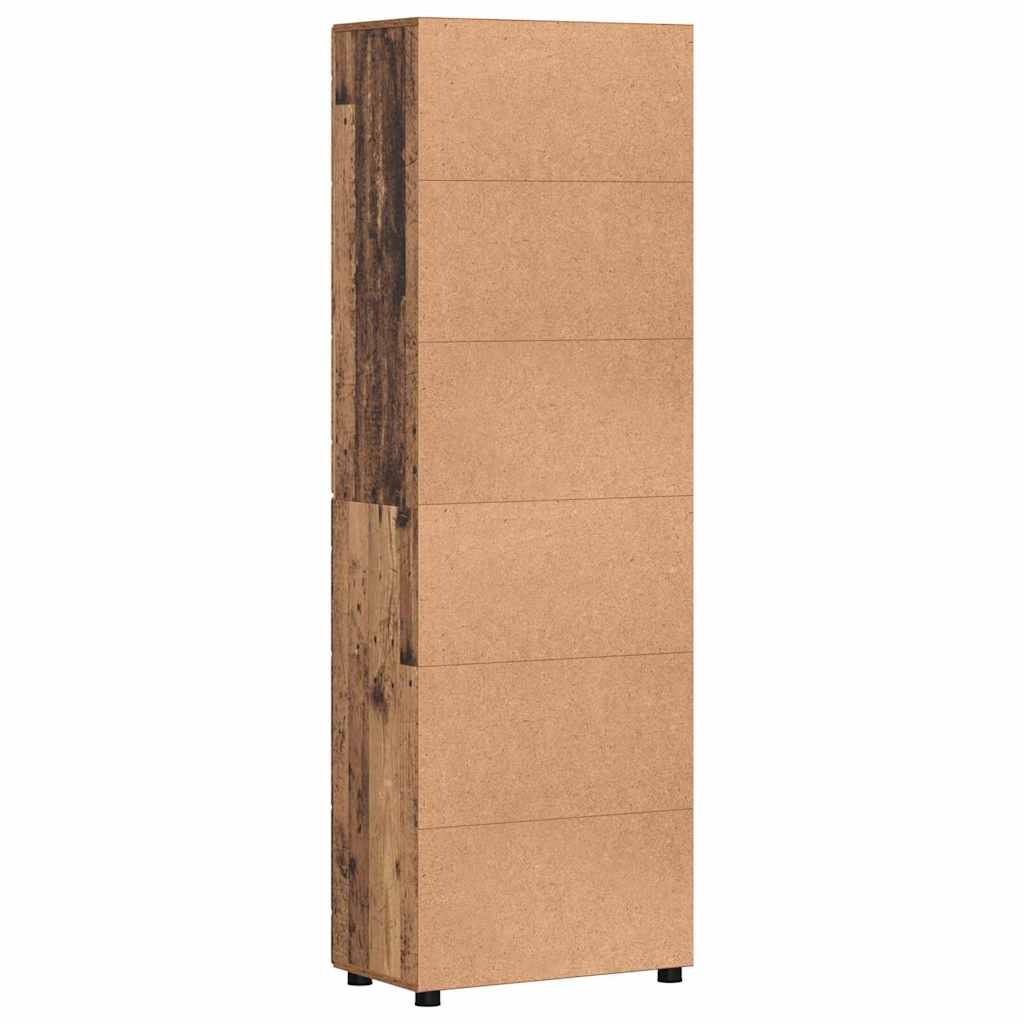 Høyskap FLORIN Gammelt tre 60 x 35 x 182 cm Konstruert tre