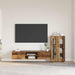 TV-benksett med skuff FLORIN 3 pcs Gammelt tre Konstruert tre