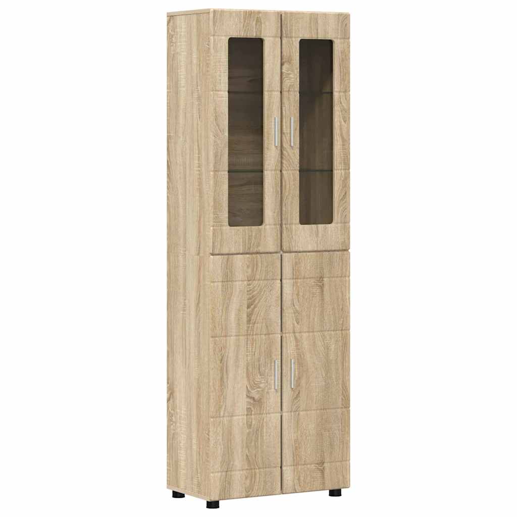 TV-benksett med skuff FLORIN 3 pcs Sonoma eik Konstruert tre