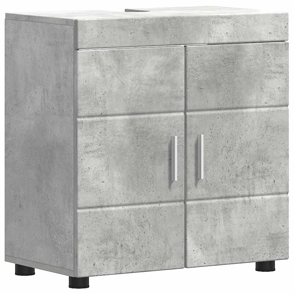 Baderomsinnredningssett TULUM 2 pcs Betonggrå 60 x 34 x 63 cm