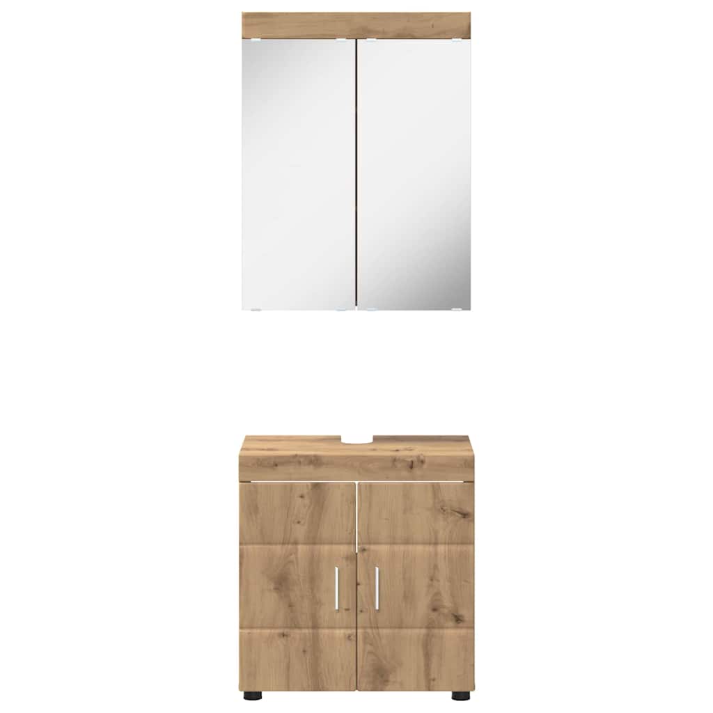 Baderomsinnredningssett TULUM 2 pcs Artisan Eik 60 x 34 x 63 cm