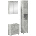 Baderomsinnredningssett TULUM 3 pcs Betonggrå 60 x 34 x 63 cm