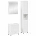 Baderomsinnredningssett TULUM 3 pcs Høyglanset hvit