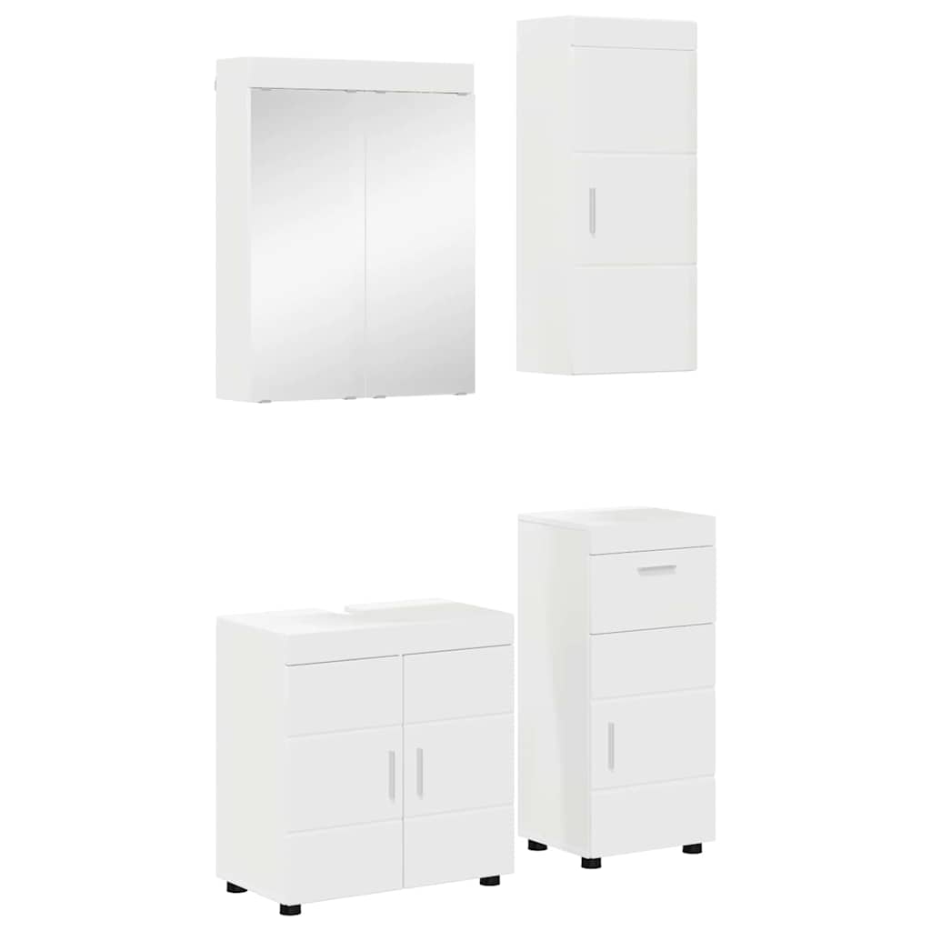 Baderomsinnredningssett TULUM 4 pcs Hvit 60 x 34 x 63 cm