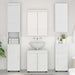 Baderomsinnredningssett TULUM 5 pcs Hvit 60 x 34 x 63 cm
