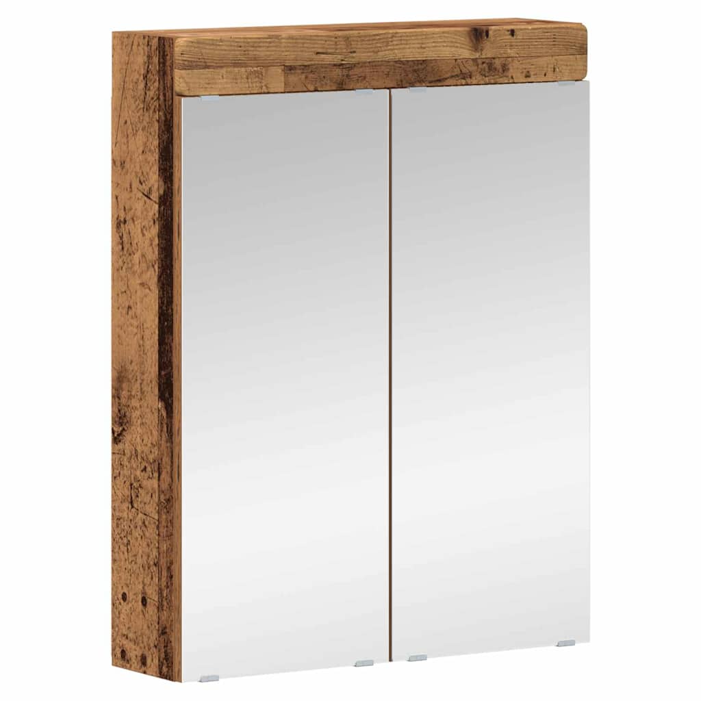 Baderomsinnredningssett TULUM 5 pcs Gammelt tre 60 x 34 x 63 cm