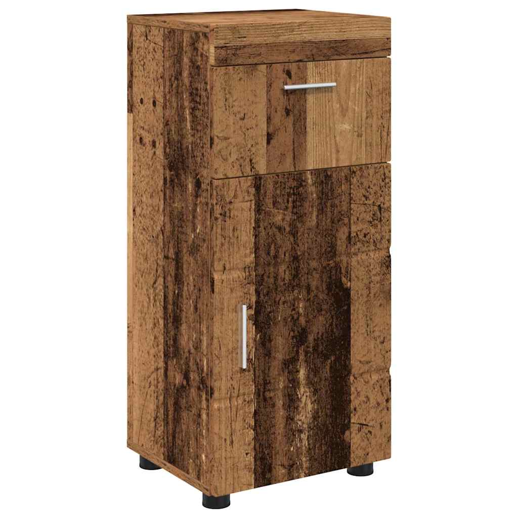 Baderomsinnredningssett TULUM 5 pcs Gammelt tre 60 x 34 x 63 cm