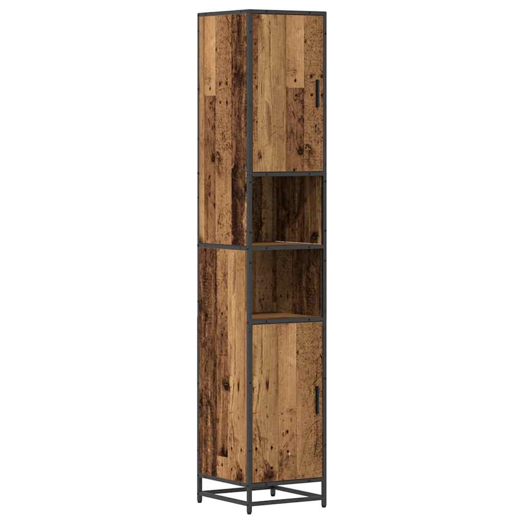 Baderomsskap Gammelt tre 35 x 37.5 x 188.5 cm Konstruert tre