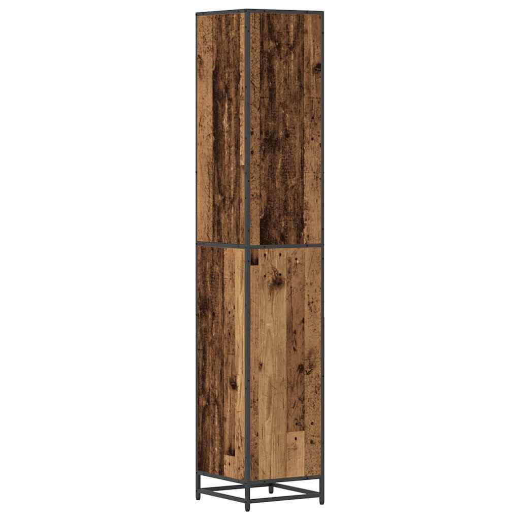 Baderomsskap Gammelt tre 35 x 37.5 x 188.5 cm Konstruert tre
