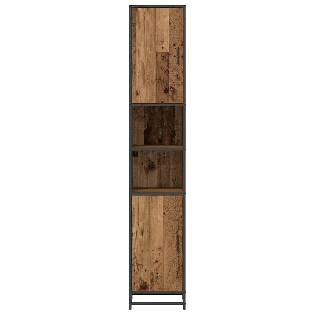 Baderomsskap Gammelt tre 35 x 37.5 x 188.5 cm Konstruert tre