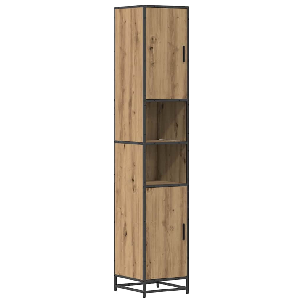 Baderomsskap artisan eik 35 x 37.5 x 188.5 cm Konstruert tre