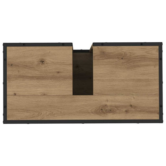 Baderomsinnredningssett 4 pcs Artisan Eik Konstruert tre