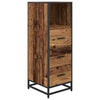 Baderomsinnredningssett 3 pcs Gammelt tre 35 x 37.5 x 100 cm