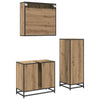 Baderomsinnredningssett 3 pcs artisan eik 35 x 37.5 x 100 cm