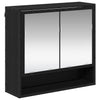 Baderomsinnredningssett med dør 2 pcs Svart eik 80 x 33 x 60 cm