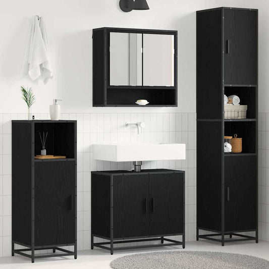 Baderomsinnredningssett 3 pcs Artisan Eik Konstruert tre