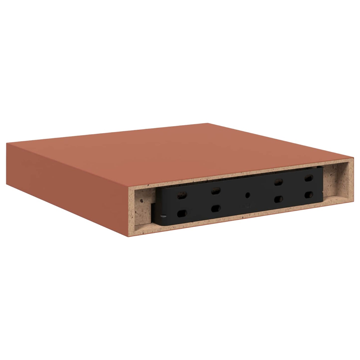 Vegghylle Veggmontert 4 pcs Rød 23 x 23,5 x 4 cm Konstruert tre