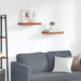 Vegghylle Veggmontert 2 pcs Rød 40 x 23,5 x 4 cm Konstruert tre