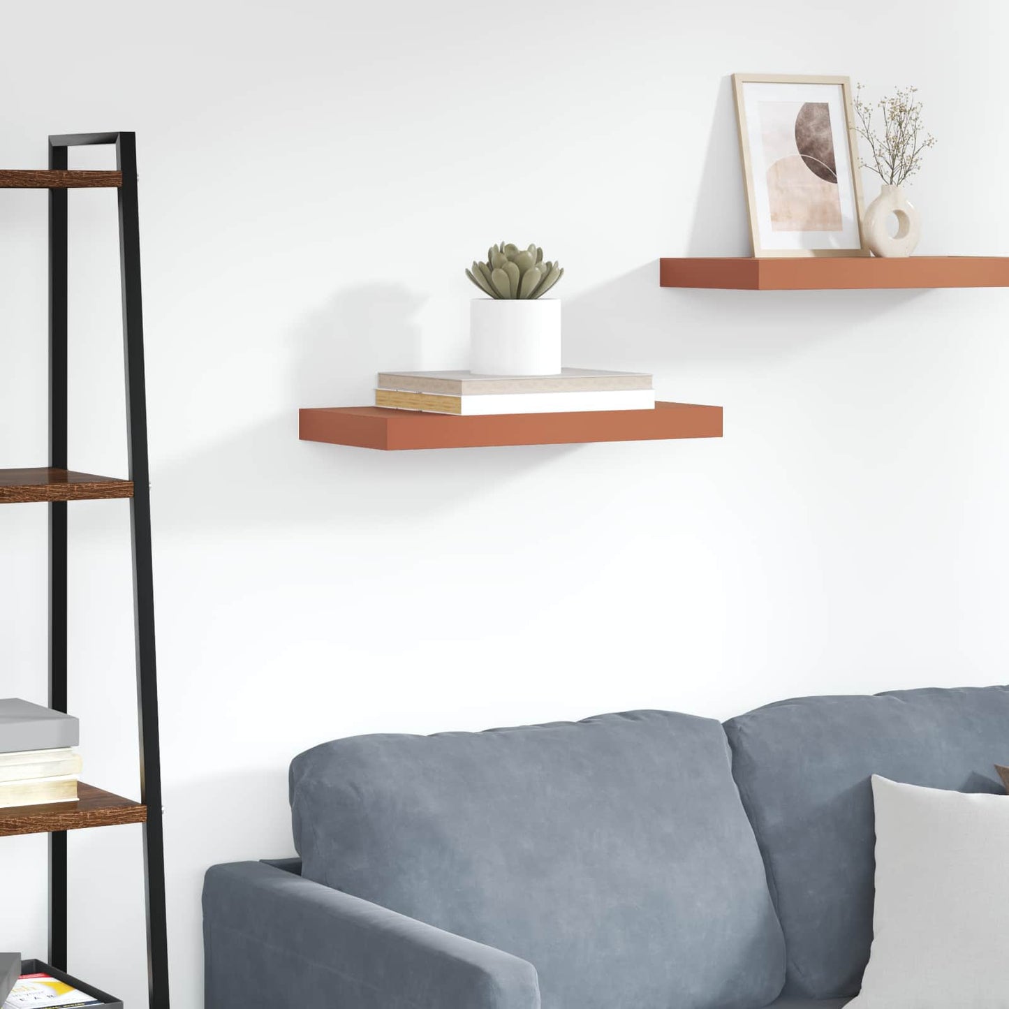 Vegghylle Veggmontert Rød 50 x 23 x 4 cm Konstruert tre