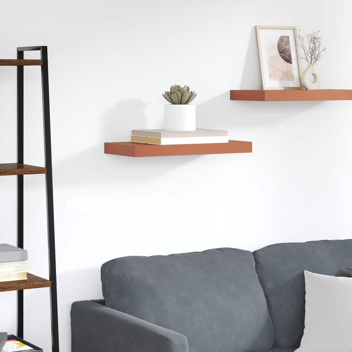 Vegghylle Veggmontert Rød 60 x 23 x 4 cm Konstruert tre