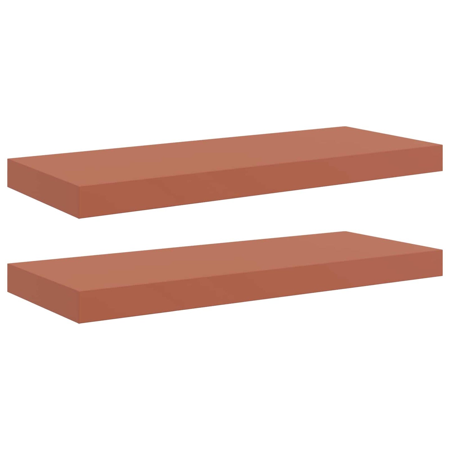 Vegghylle Veggmontert 2 pcs Rød 60 x 23 x 4 cm Konstruert tre