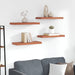 Vegghylle Veggmontert 4 pcs Rød 60 x 23 x 4 cm Konstruert tre