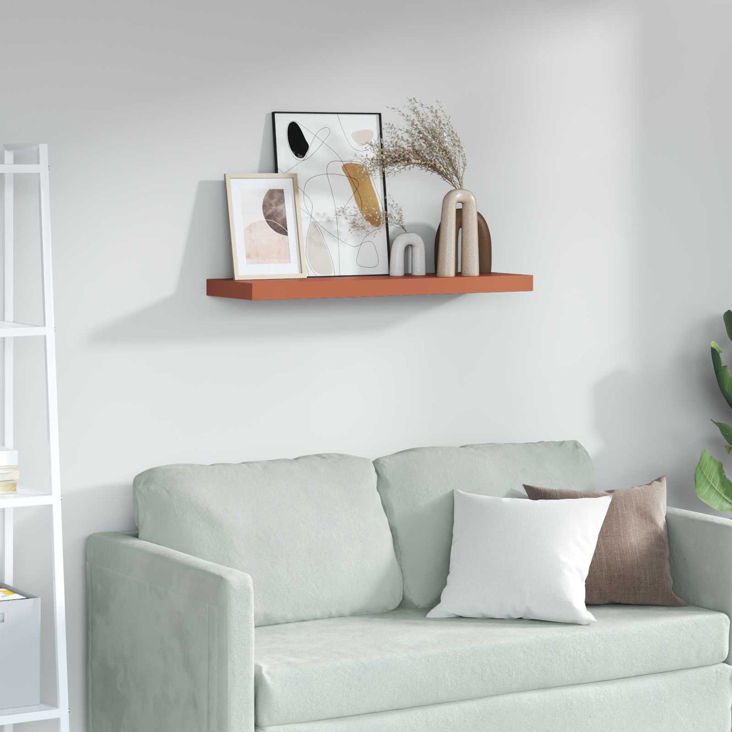 Vegghylle Veggmontert Rød 80 x 23,5 x 4 cm Konstruert tre