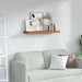 Vegghylle Veggmontert Rød 90 x 23,5 x 4 cm Konstruert tre