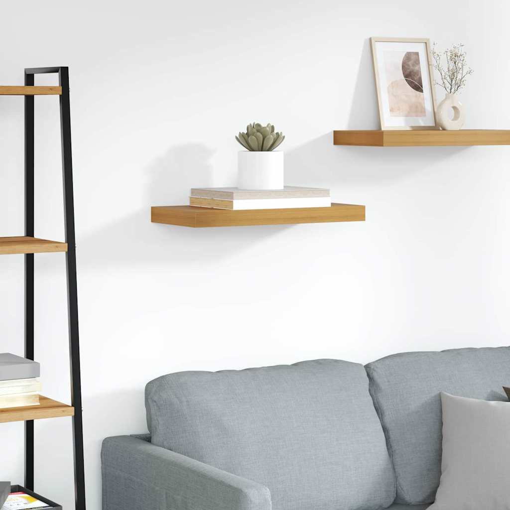 Vegghylle Veggmontert Brun 50 x 23 x 4 cm Konstruert tre