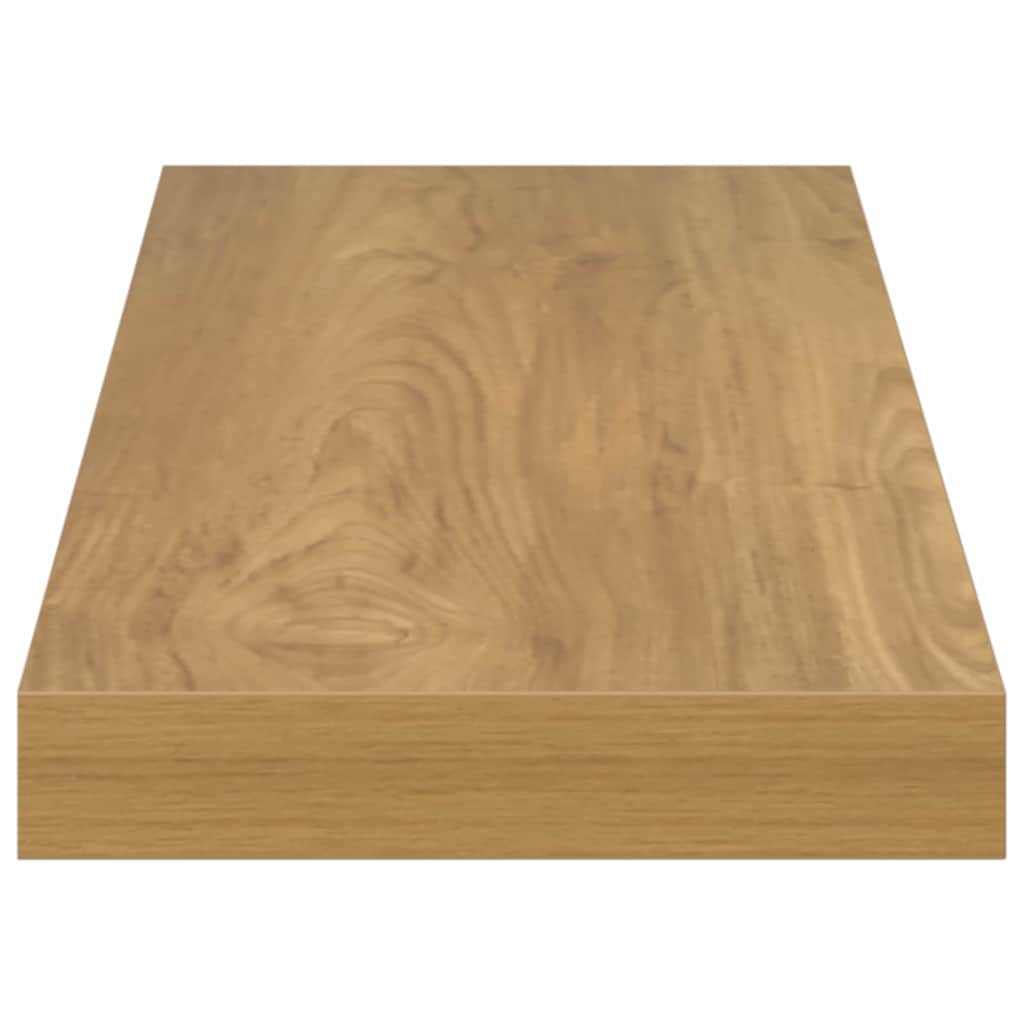 Vegghylle Veggmontert 2 pcs Brun 60 x 23 x 4 cm Konstruert tre