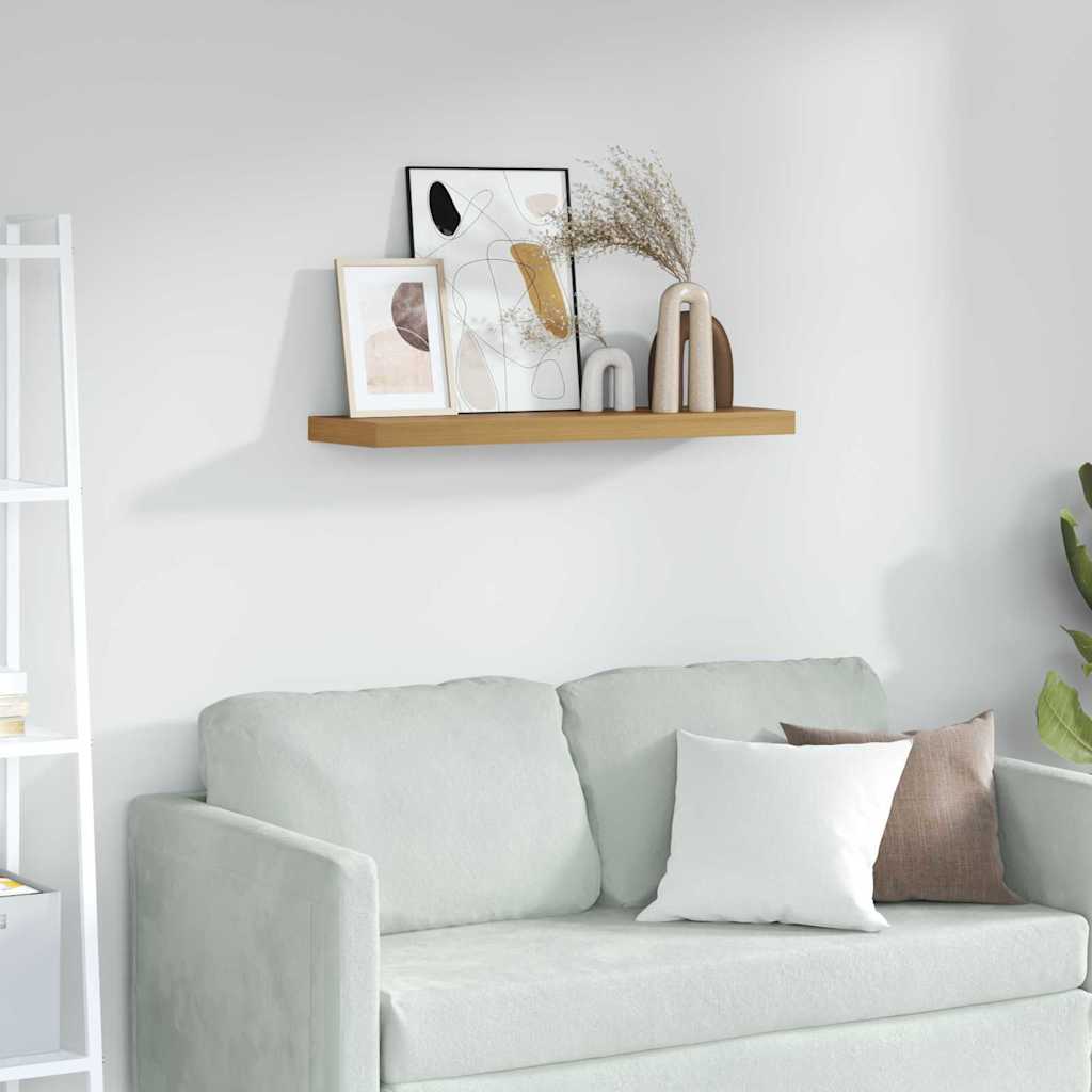 Vegghylle Veggmontert Brun 80 x 23,5 x 4 cm Konstruert tre