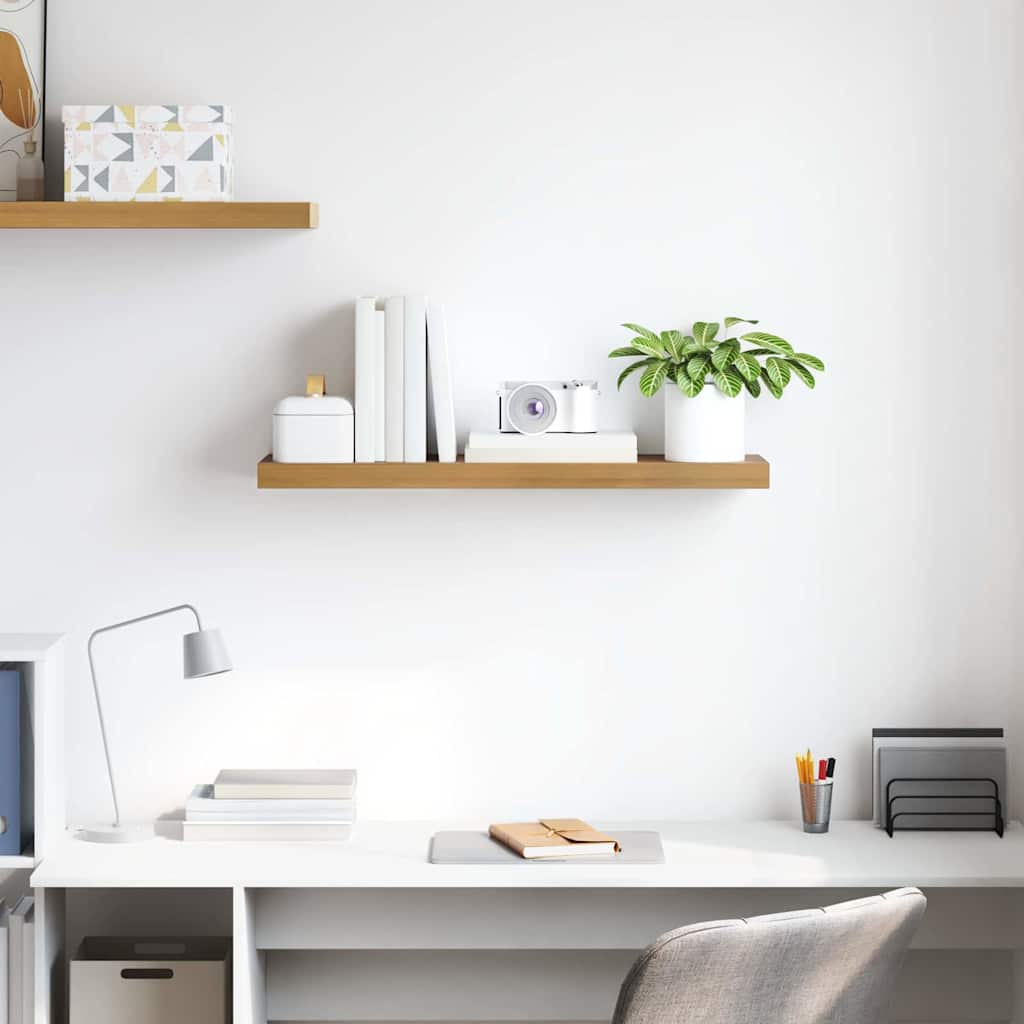 Vegghylle Veggmontert Brun 80 x 23,5 x 4 cm Konstruert tre