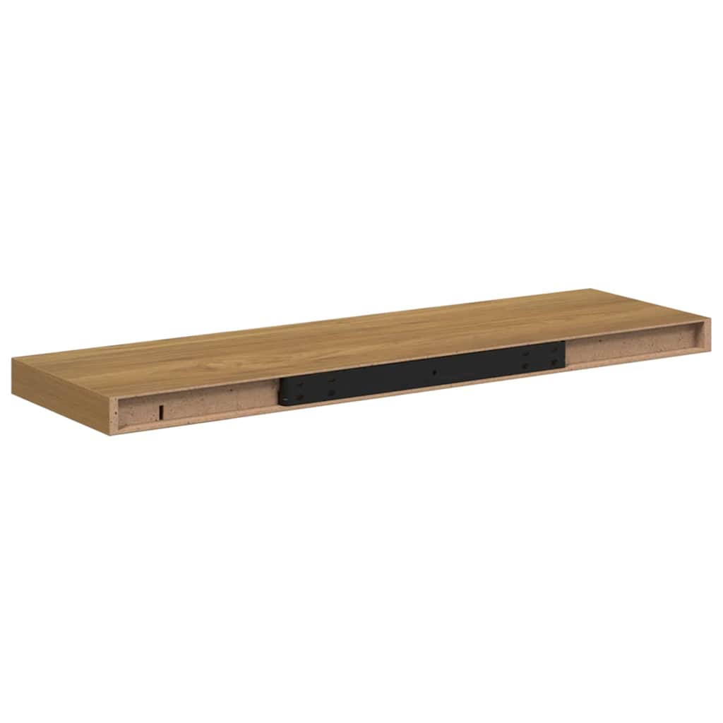 Vegghylle Veggmontert Brun 80 x 23,5 x 4 cm Konstruert tre