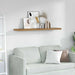 Vegghylle Veggmontert Brun 120 x 23,5 x 3,8 cm Konstruert tre