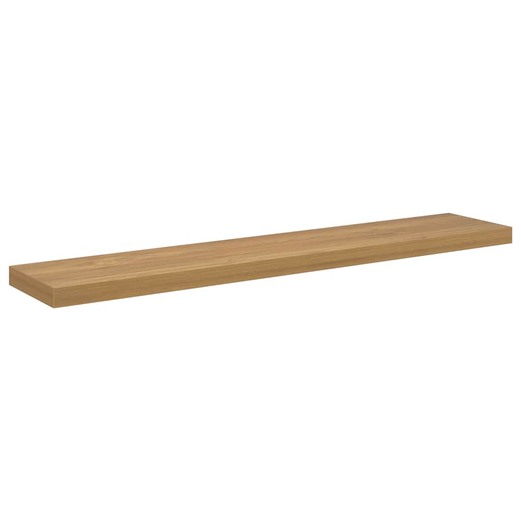 Vegghylle Veggmontert 2 stk. Brun 120 x 23,5 x 3,8 cm