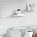 Vegghylle Veggmontert Hvit marmor 50 x 23,5 x 3,8 cm