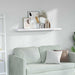 Vegghylle Veggmontert Hvit marmor 120 x 23,5 x 3,8 cm