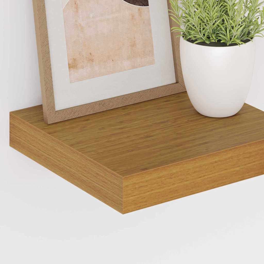 Vegghylle Veggmontert Beige 23 x 23,5 x 4 cm Konstruert tre