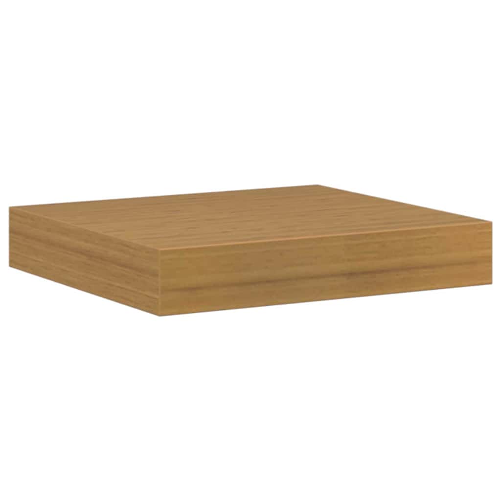 Vegghylle Veggmontert Beige 23 x 23,5 x 4 cm Konstruert tre