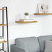 Vegghylle Veggmontert Beige 50 x 23 x 4 cm Konstruert tre