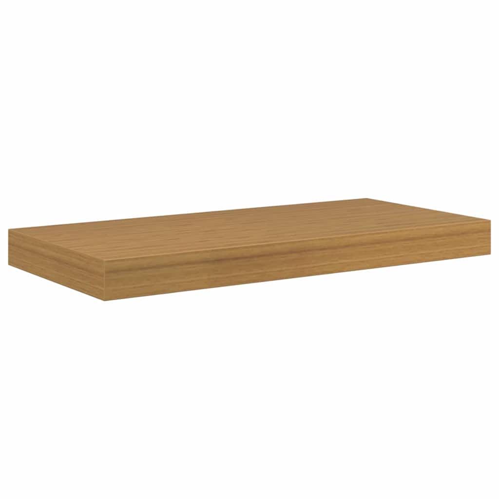 Vegghylle Veggmontert 2 pcs Beige 50 x 23 x 4 cm Konstruert tre
