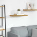Vegghylle Veggmontert Beige 60 x 23 x 4 cm Konstruert tre