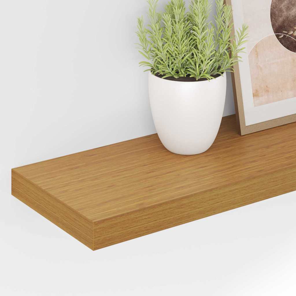 Vegghylle 4 pcs Beige 80 x 23,5 x 4 cm Konstruert tre