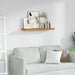 Vegghylle Veggmontert Beige 90 x 23,5 x 4 cm Konstruert tre