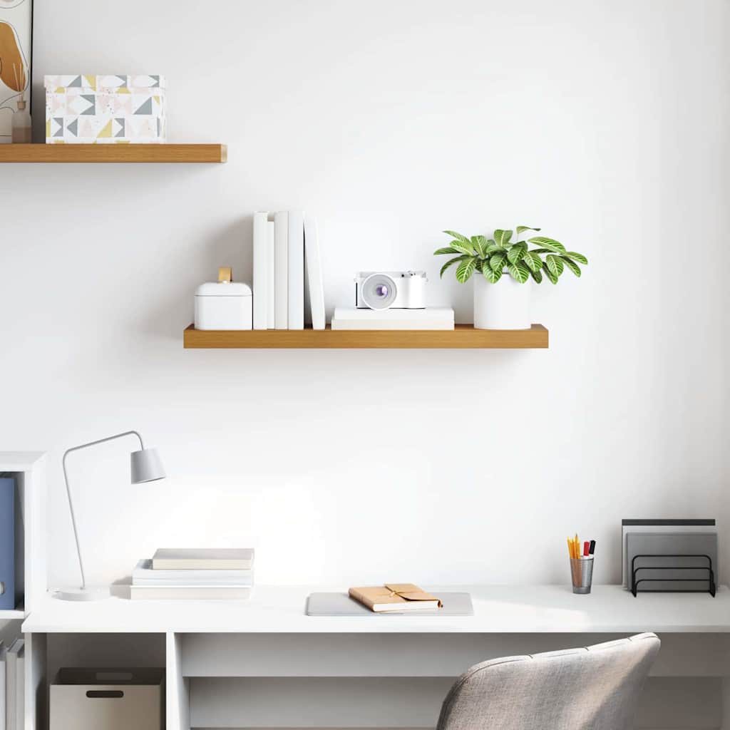 Vegghylle Veggmontert Beige 90 x 23,5 x 4 cm Konstruert tre
