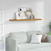 Vegghylle Veggmontert Beige 120 x 23,5 x 4 cm Konstruert tre
