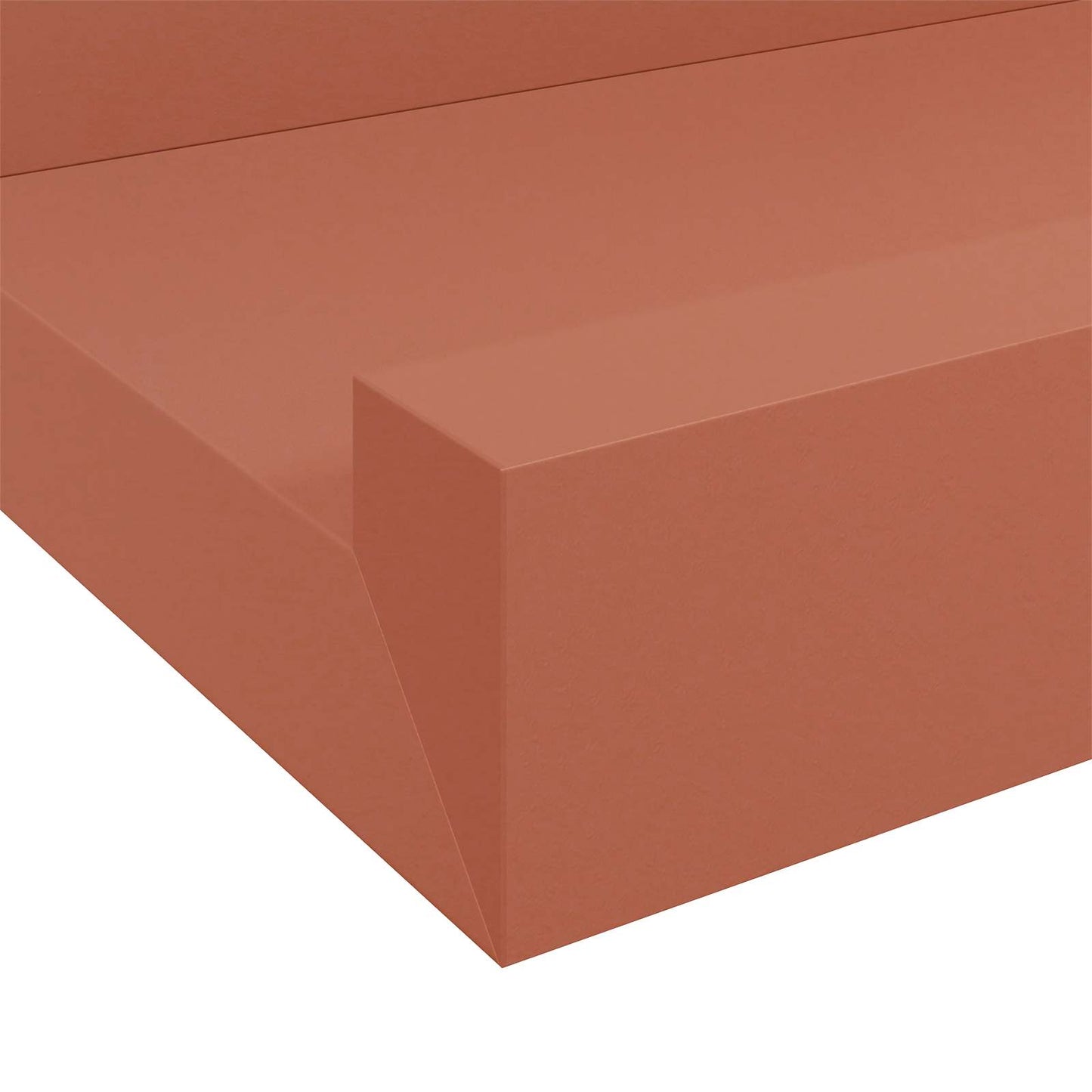 Vegghylle med hylle 2 pcs Rød 80 x 9 x 3 cm Konstruert tre