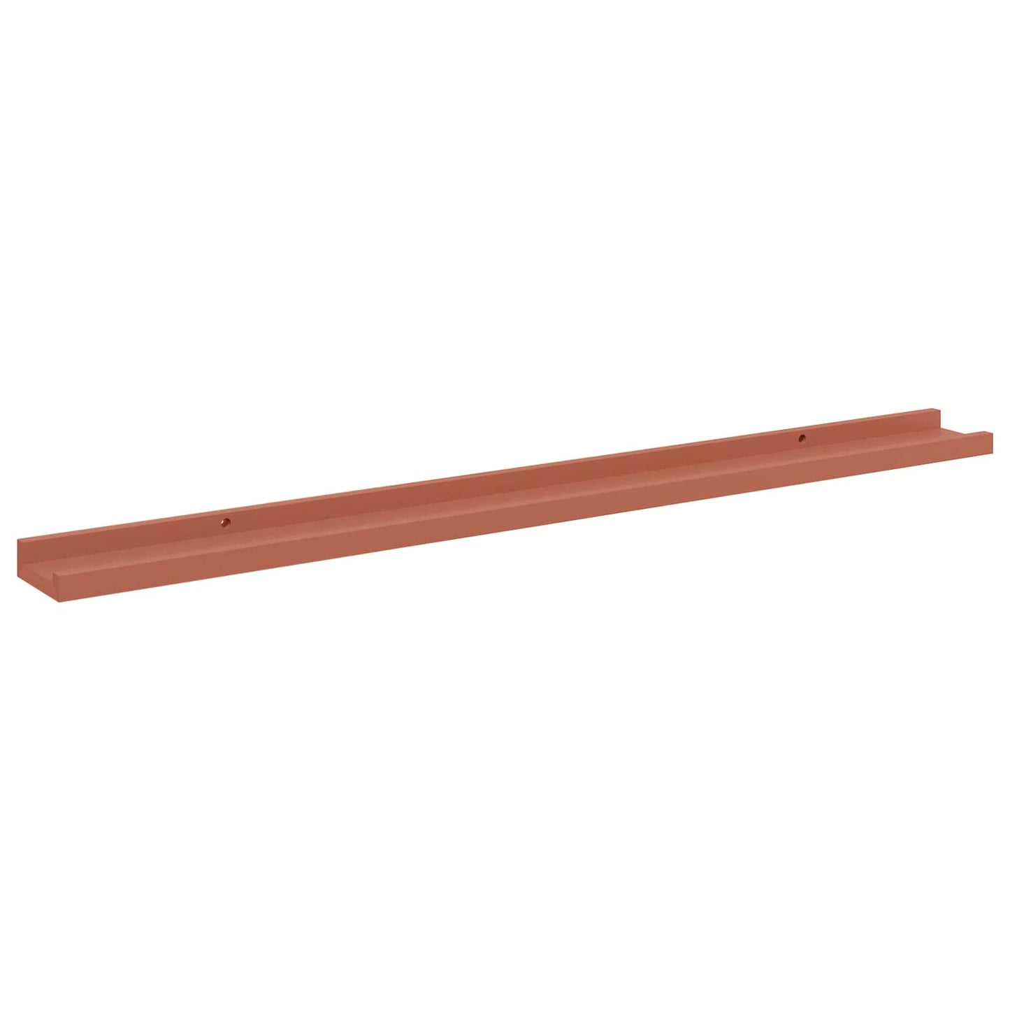 Vegghylle med hylle 2 pcs Rød 100 x 9 x 3 cm Konstruert tre
