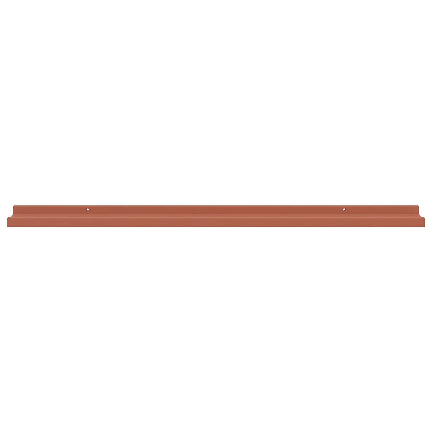 Vegghylle med hylle 2 pcs Rød 100 x 9 x 3 cm Konstruert tre
