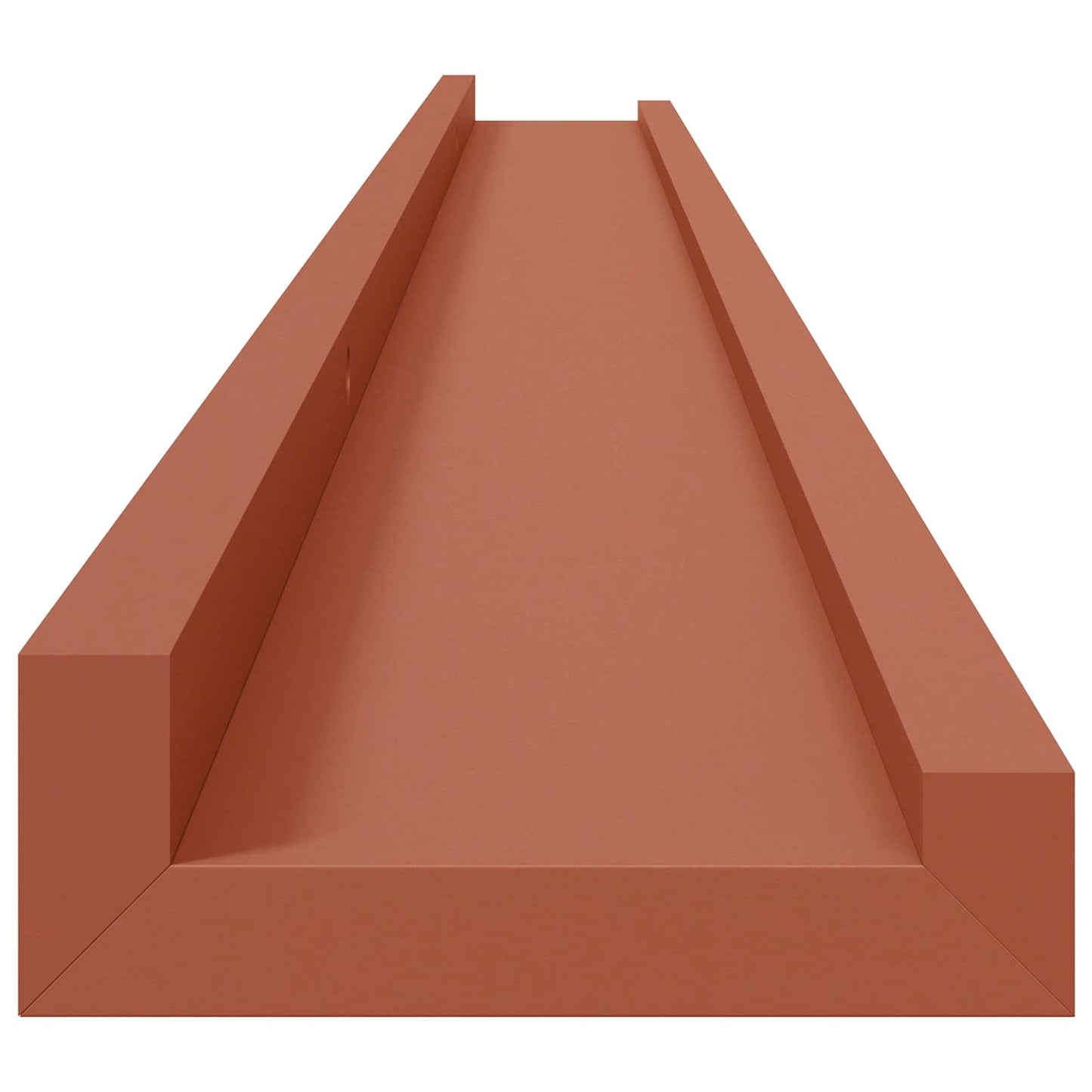 Vegghylle med hylle 2 pcs Rød 115 x 9 x 3 cm Konstruert tre